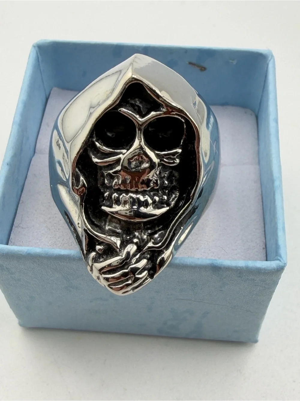 The Shadow Reaper Skull Ring Stainless Steel Size 9-1/2 NEW!